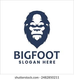 MINIMALIST ILLUSTRATION OF BIGFOOT HEAD