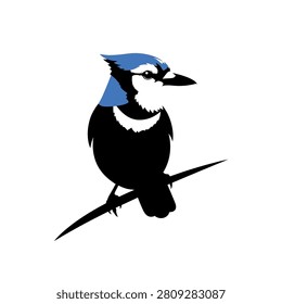 A minimalist illustration blue