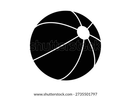 A minimalist illustration of a camera aperture, depicted in black and white on a plain background.