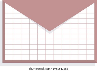 minimalist illustration of an envelope with a flat design
