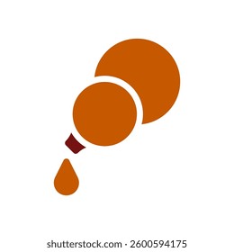 Minimalist Illustration of Essential Oil Flowing