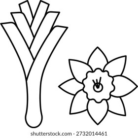 A minimalist illustration featuring a simple black line drawing of a flower and its bud on a white background, symbolizing growth and new beginnings.