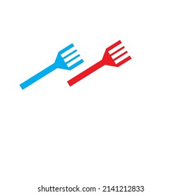 minimalist illustration or food or fork
