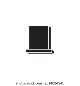 Minimalist illustration of a gravestone, symbolizing death, mourning, and remembrance