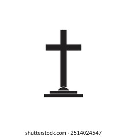 Minimalist illustration of a gravestone, symbolizing death, mourning, and remembrance