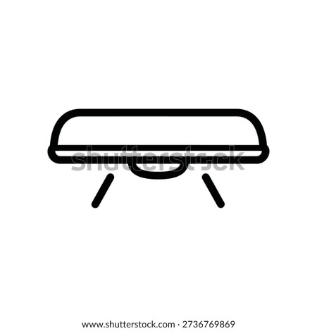 Minimalist illustration of a modern ceiling light fixture with clean lines and simple design