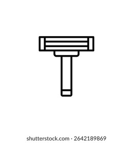 Minimalist Illustration Of A Razor For Personal Grooming Concepts