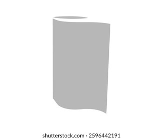 A minimalist illustration of a roll of paper, subtly suggesting concepts of new beginnings, potential, or clean slate.