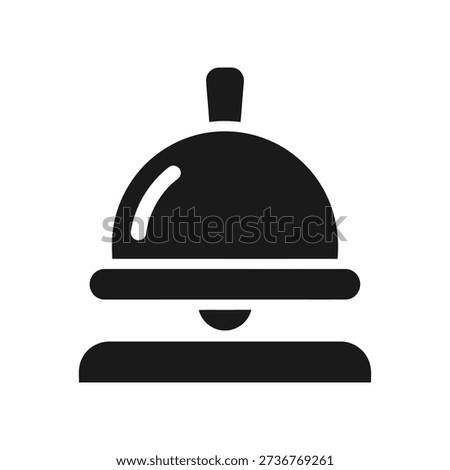 Minimalist illustration of a serving cloche, symbolizing fine dining and service