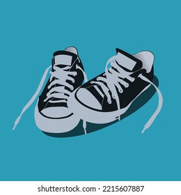 a minimalist illustration of shoe