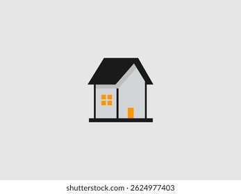  a minimalist illustration of a small house