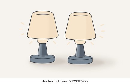 Uma ilustração minimalista de duas fontes de luz como um símbolo de apoio, igualdade e presença compartilhada. Uma visão moderna do amor sem clichês românticos.