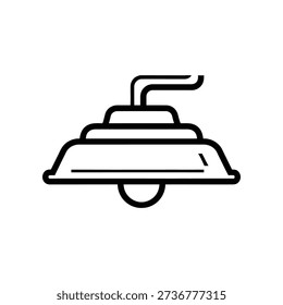Minimalist illustration of an unidentified flying object with a simple design