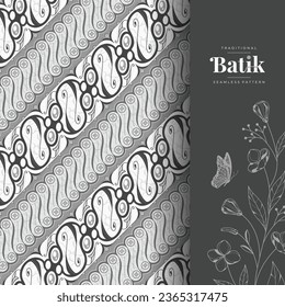 minimalist indonesian decorative batik pattern art svg