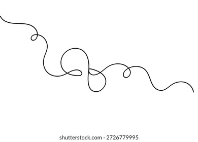 Minimalistisches Unendlichkeitssymbol durchgehende einzeilige Kunst, Vektorgrafik einzeln auf weißem Hintergrund