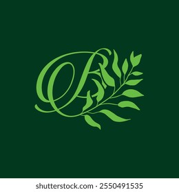 Minimalist Initial Letter B Beauty Nature Flower Leaf for Garden Plant logo design