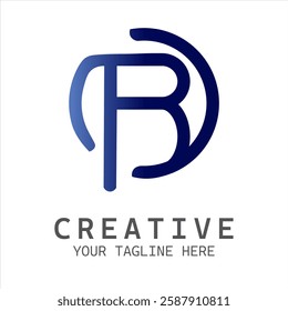 Minimalist Initial Letter B Logo, Modern Vector Logo Design Template Element Suitable for Business Identity, Branding, and Company Branding.