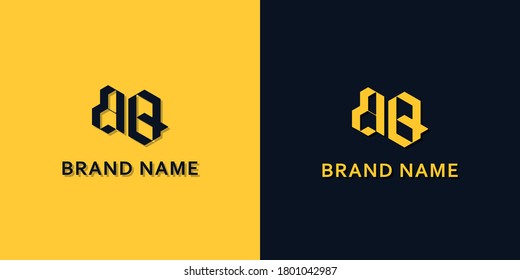 Minimalist Initial letter BQ logo. This logo incorporate with modern typeface in the creative way.It will be suitable for which company or brand name start those initial.