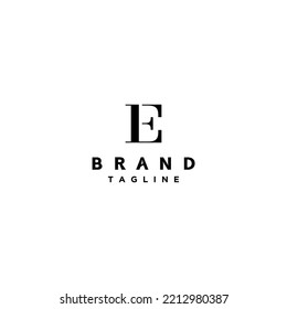 Minimalist Initial Letter EL Logo Design. Classy Initial Letter E And L In One Symbol Logo Design.