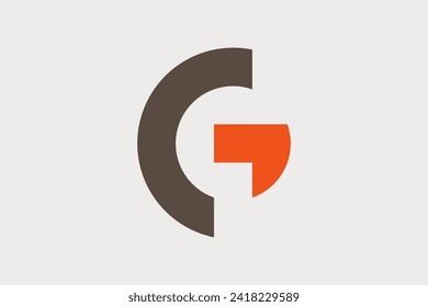 Minimalist Initial Letter G with Arrow Up Logo. Modern Logo Usable for Growing Business, Branding, Identity, Marketing, etc that  Related with Letter G. Flat Vector Logo Design Template Element.