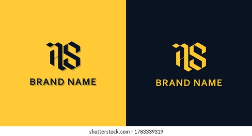 Minimalist Initial letter AS logo. This logo incorporate with modern typeface in the creative way.It will be suitable for which company or brand name start those initial.