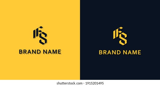 Minimalist Initial letters FS logo. This logo incorporate with modern typeface in the creative way. It will be suitable for which company or brand name start those initial.
