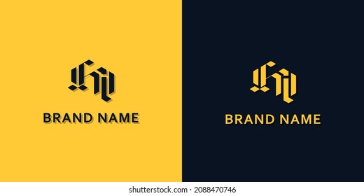 Minimalist Initial letters HI logo. This logo incorporate with modern typeface in the creative way. It will be suitable for which company or brand name start those initial.
