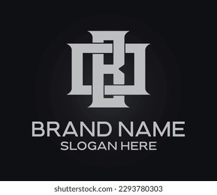 minimalist initial letters monogram, urban clothing brand logo