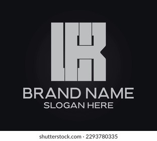 monograma de letras iniciales minimalistas, logotipo de marca de ropa urbana