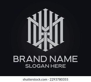 monograma de letras iniciales minimalistas, logotipo de marca de ropa urbana