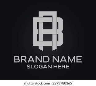 minimalist initial letters monogram, urban clothing brand logo