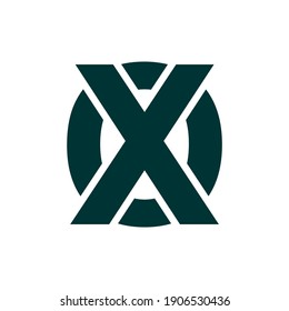 Minimalist initial XO vector logo for your business needs