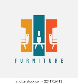 minimalist interior furniture logo design style