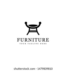 Furniture Logo Template Chair Vector Illustration Stock Vector (Royalty ...