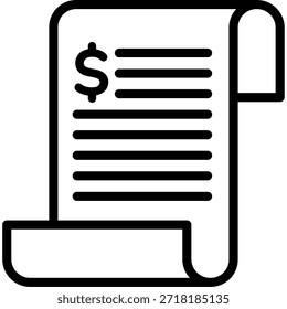 Diseño plano de factura de Factura minimalista
