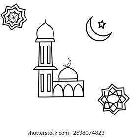 Minimalist Islamic Ornament Mosque Design