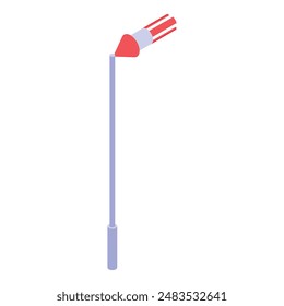 Minimalist isometric illustration of a rocket launch, symbolizing space exploration and technological advancement