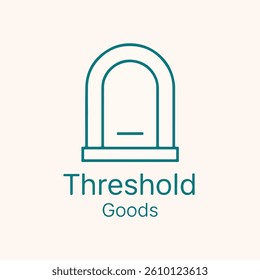 Minimalist Japandi Style Threshold Goods Logo Design