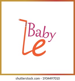 Minimalist Juice Logo Company L or T letter