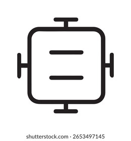 Minimalist Junction Box Vector Design