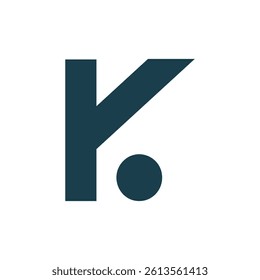 Minimalist K Letter Logo Design Concept Vector
