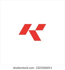 Logo de K minimalista. Vendiendo el logotipo de K minimalista. Adecuado para empresas y cualquier sector, especialmente empresas en el campo de los medios sociales App Nombre inicial Corporativo Entretenimiento, etc.