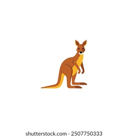 minimalist kangaroo logo  vector illustation