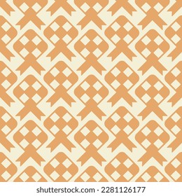 Minimalistisches Ketupat-Muster für nahtlose Vektorgrafik