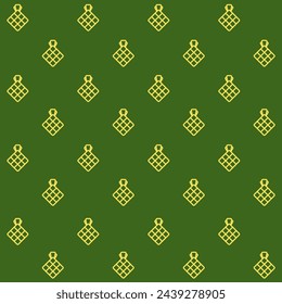 Minimalist Ketupat Vector Seamless Pattern