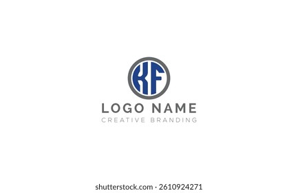 Minimalist KF Logo for Branding and Identity.