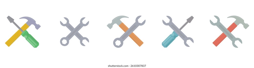 Minimalist Labour Day Tool Icon Set for Worker and Industry Design Elements