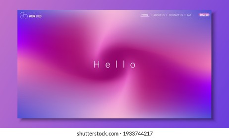 Minimalist landing page background. Website UI design background. Eps 10 vector