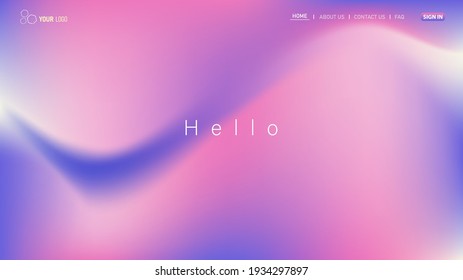 Minimalist landing page background. Website UI design background. Eps 10 vector