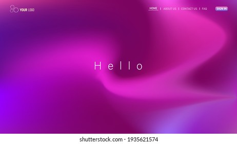 Minimalist landing page background. Website UI design background. Eps 10 vector